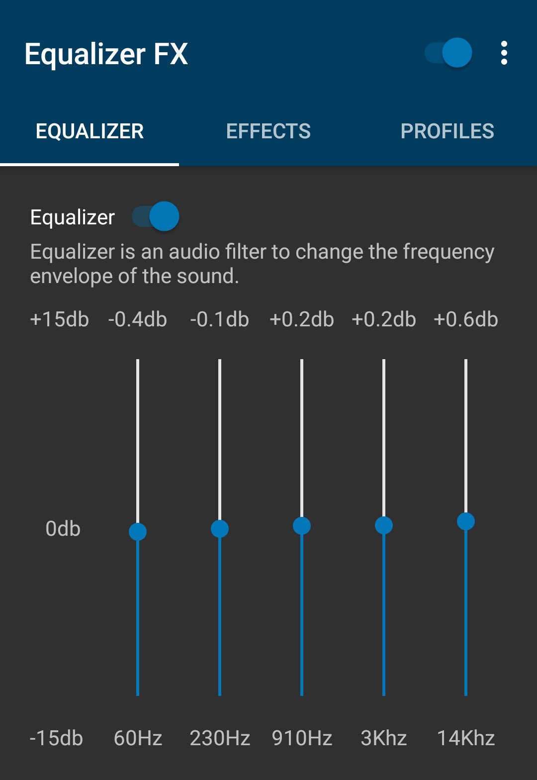 Equalizer FX Setting