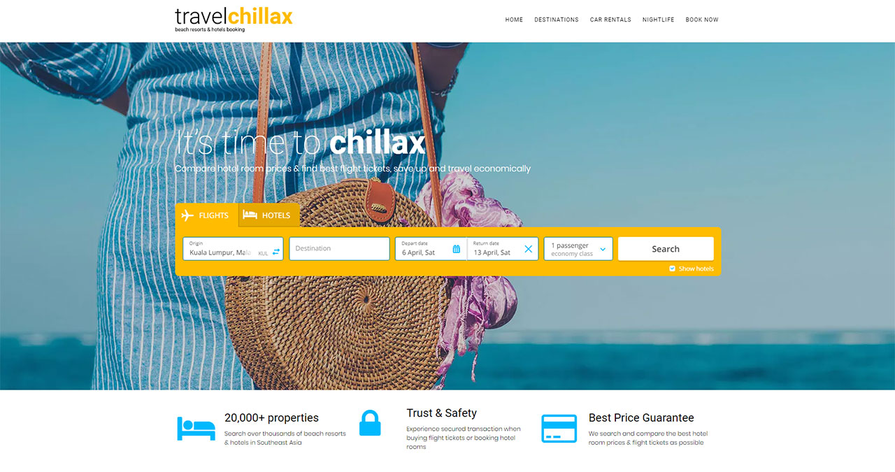 Travel Chillax Beach Resorts & Hotel Booking