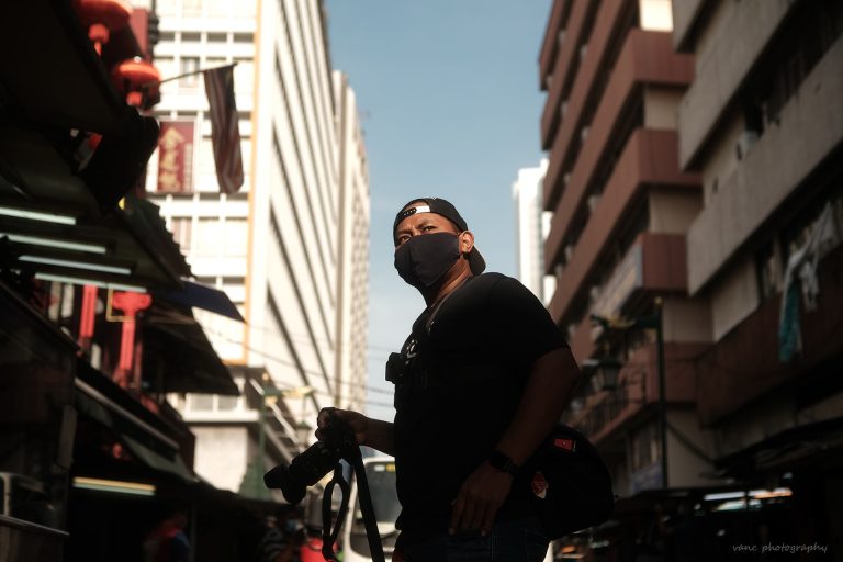 Man Standing Middle Of The Road