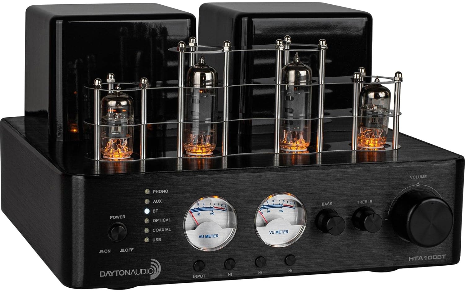 Dayton Audio HTA100BT Hybrid Stereo Tube Amplifier