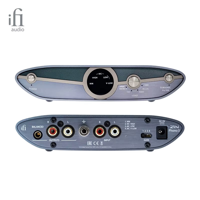 iFi ZEN Phono 3 Balanced smart MM MC vinyl phono amplifier Smart low-frequency filter vinyl